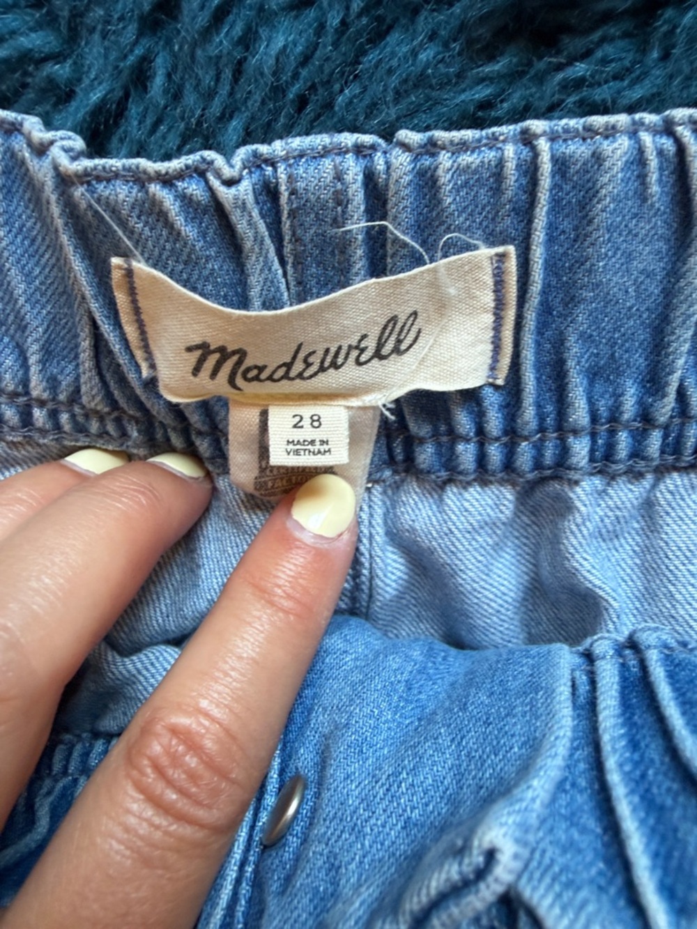 Madewell Light Blue Denim Jean Shorts - Picture 3 of 3